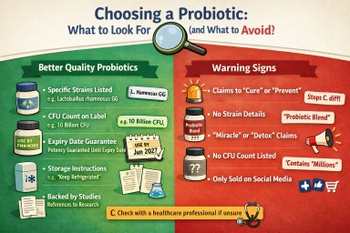 How to choose a probiotic: quality markers vs warning signs for C. diff prevention