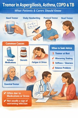 Tremor in aspergillosis asthma COPD TB causes and when to seek help infographic